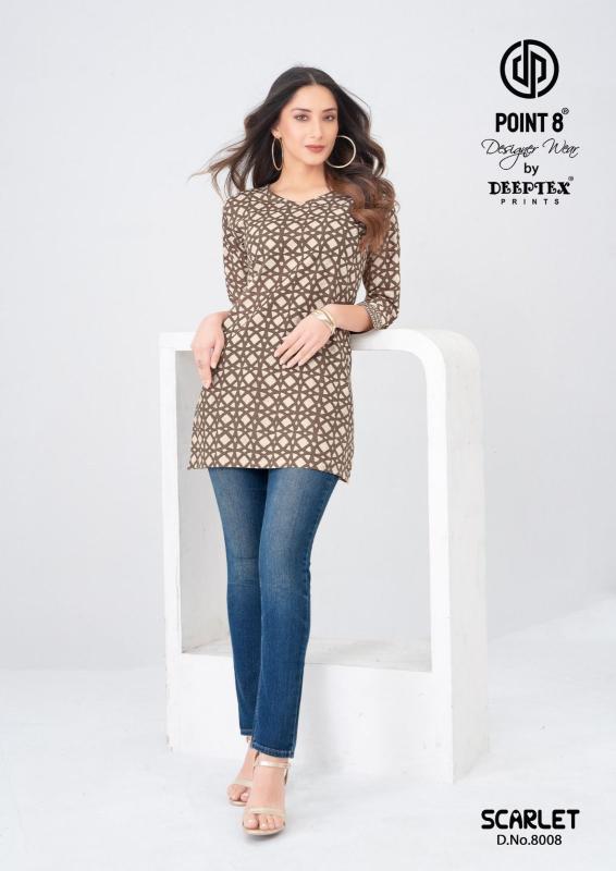 Deeptex scarlet vol-8 wholesale kurti with coat